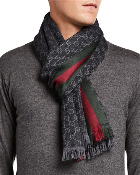 how to wear a gucci scarf men|Gucci scarf men sale.